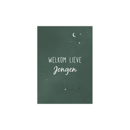 Benvenuto caro ragazzo (cielo stellato verde scuro)