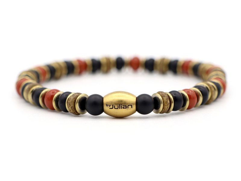 Enam segara rode jaspis, onyx (zilver of goud)
