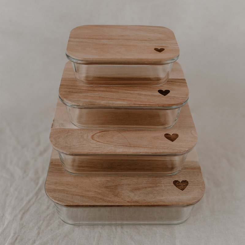 Pojemnik do przechowywania serce 16,5 x 22,5 cm (opak. = 4 sztuki)