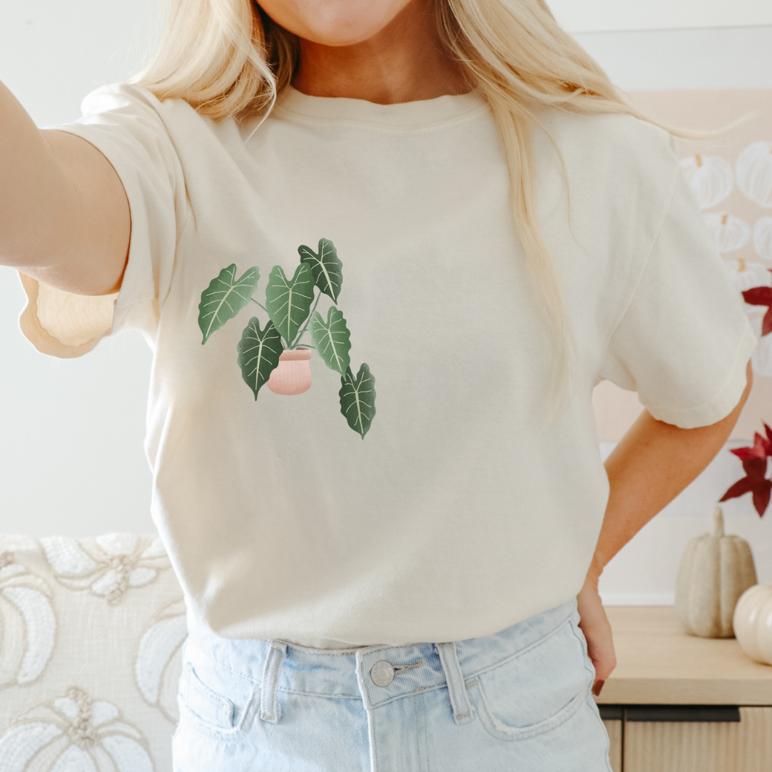 T-shirt Pianta Begonia COTONE ORGANICO - Camicia pianta d'appartamento Plantlover