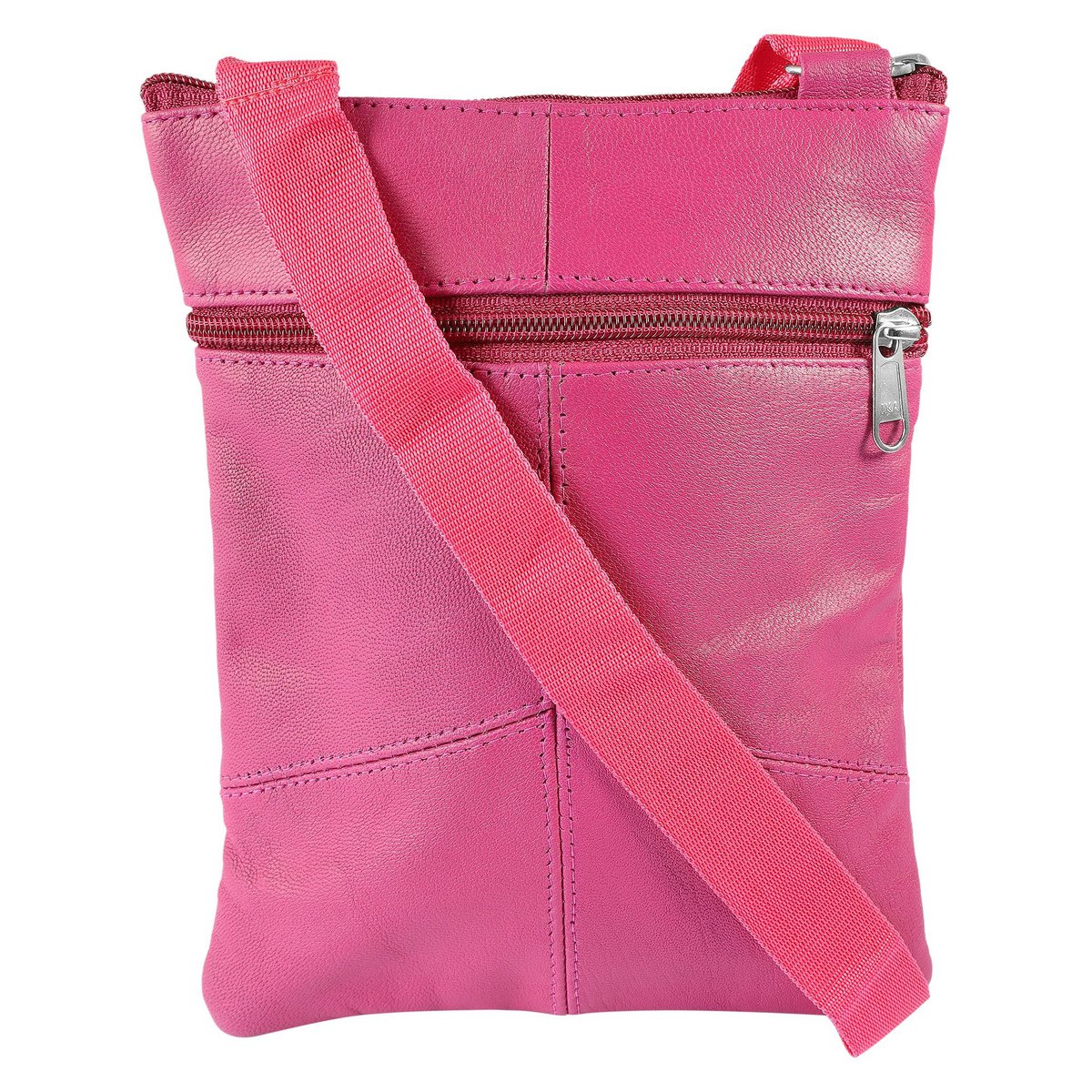 Steinmeister tas van echt leer, magenta