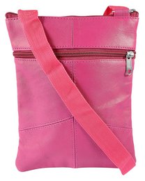 Steinmeister tas van echt leer, magenta