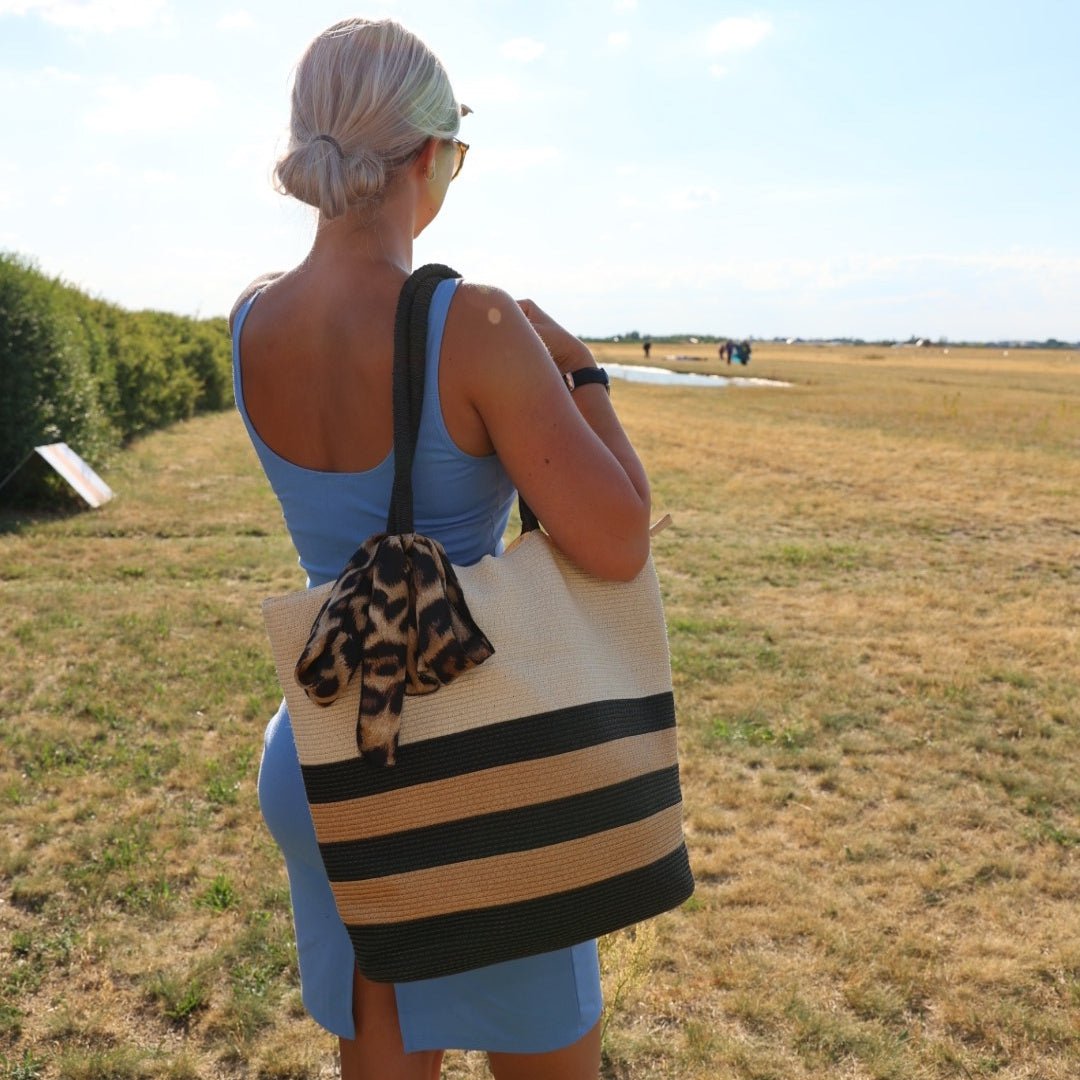 Bolso shopper de paja "Leo"