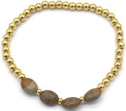 F-C9.3 B100-027-6 S. Steel Bracelet Stones