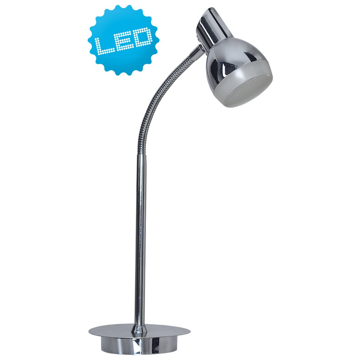 LED -bordlampe "Chrome" H: 45 cm