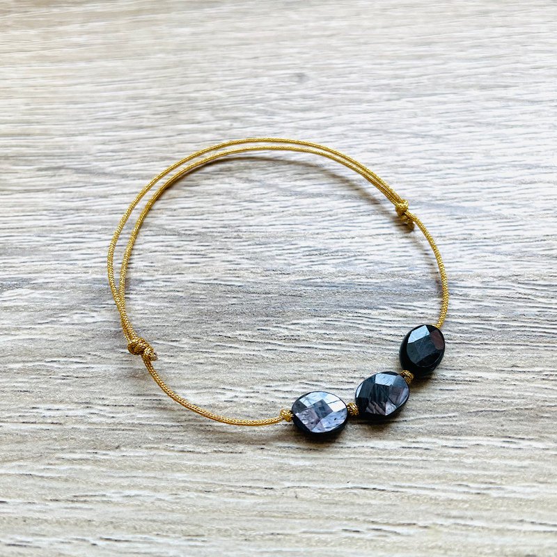 Pulsera ajustable Candy piedras naturales dorado