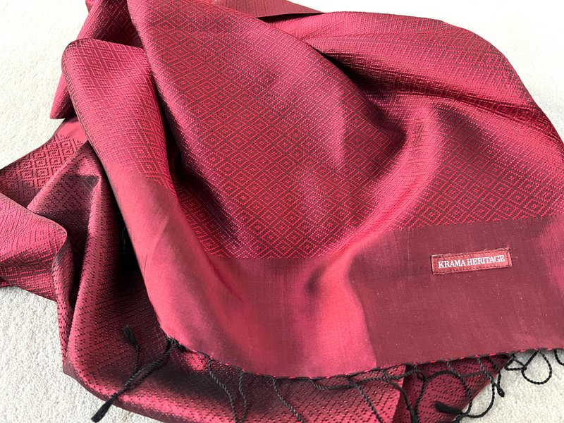 The Purple Diamond Luxury Silk Krama - Men