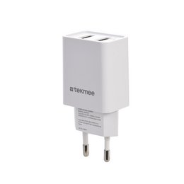 Stopcontact 2 USB-poorten 2,4A - Tekmee