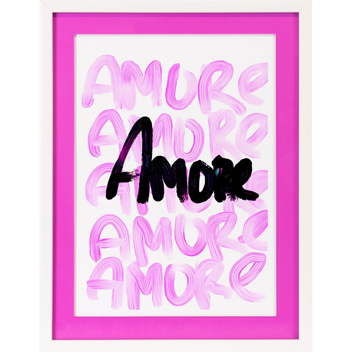 Frame picture with acrylic passepartout - Amor Amor
