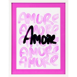 Marco para cuadro con paspartú acrílico - Amor Amor