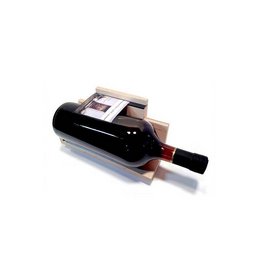 A black labeler device with an attachment for large containers, designed for efficient labeling of bottles and other large items.