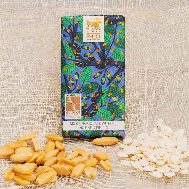 Melkchocolade met Pili Nut & Pinipig Rice Crispies