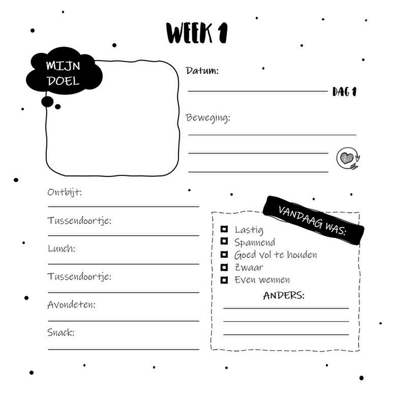 Libro de relleno SilliBeads - Mi diario de adelgazamiento - Tapa dura Wire-o (GAMA NEGRO/BLANCO)