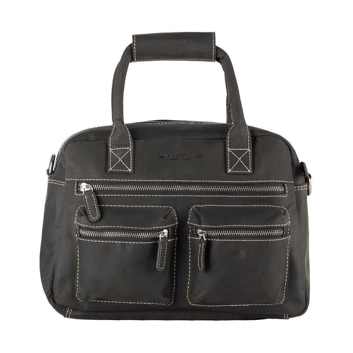 Sac Femme En Cuir De Buffle En 3 Couleurs Avec Bandoulière Et Anses - Taille Moyenne
