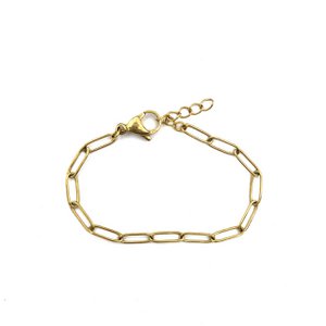 Link chain bracelet gold