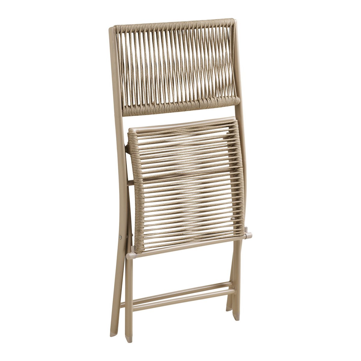 Arcas Bistro set, 2 chairs and 1 table, polyester/steel, taupe