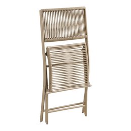 Arcas Bistro set, 2 chairs and 1 table, polyester/steel, taupe