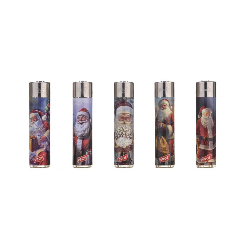 Briquet PROF Rechargeable à Pierre Père Noël Vintage
