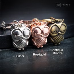 "Owl be there" owl keychain "Owly" with engraving - cute owl lucky charm
