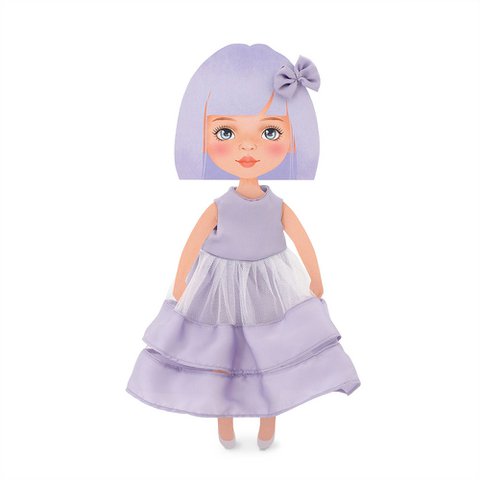 Soft toy, Sweet Sisters - Clothing set: Purple Dress (35cm)