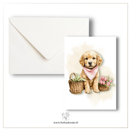 Chien avec foulard