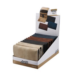Fabric tobacco pouch display, multiple colors: beige, brown, black, navy, striped patterns, foldable storage organizer.