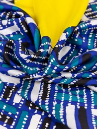 Square silk scarf 90x90 hand-rolled sewing