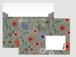 Set Papelería 05 Flores