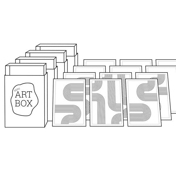 DIY Mini Art – ArtDeco (4 Stück)
