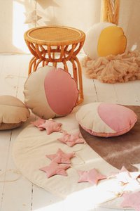 “Soft Pink Dust” Velvet Garland with Stars