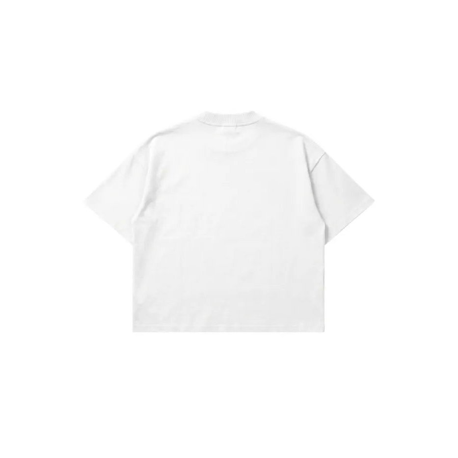 T-shirt Bianca Boxy Fit "Saved" 200gsm Made in Italy | Horda Brand