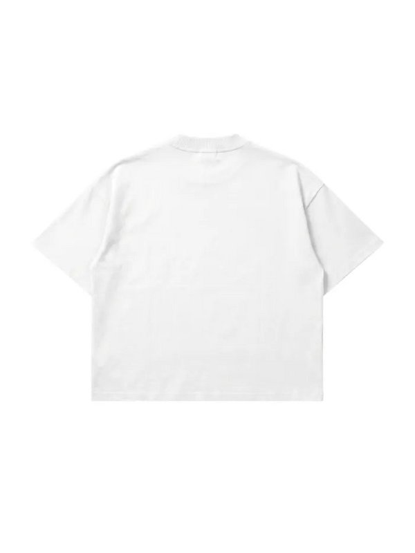 T-shirt Bianca Boxy Fit "Saved" 200gsm Made in Italy | Horda Brand