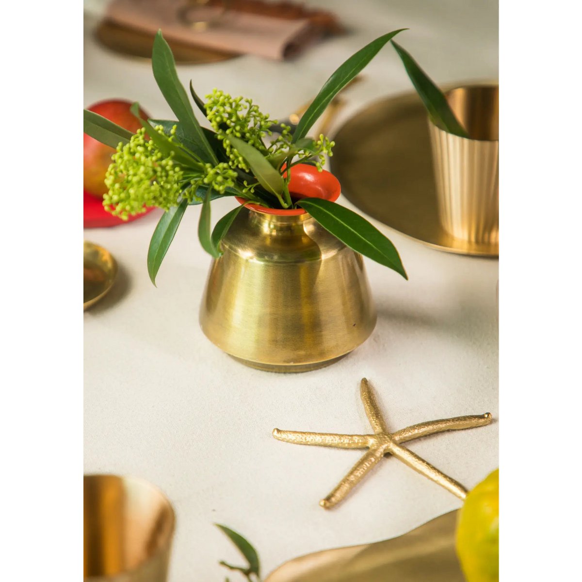 Decoratieve pot | Emaille potten handgemaakt lichtgewicht | Set van 2
