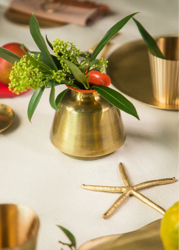 Decoratieve pot | Emaille potten handgemaakt lichtgewicht | Set van 2