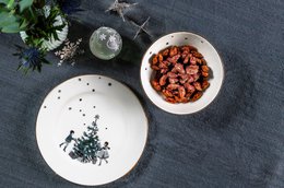Winter Stars, Plate with Christmas Tree, 21 cm