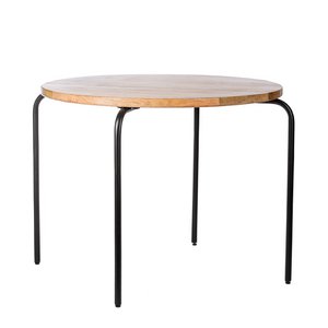 Circle table black Ø72