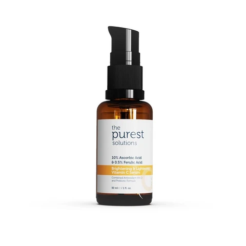 The Purest Solutions Brightening & Lightening Vitamin C Serum 10% Ascorbic Acid & Ferulic Acid 0,5%