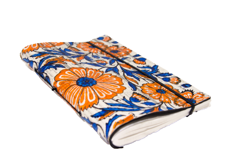 YLANG-YLANG NOTEBOOK IN AIR CHAMBER AND PRINTED NEWSPAPERS
