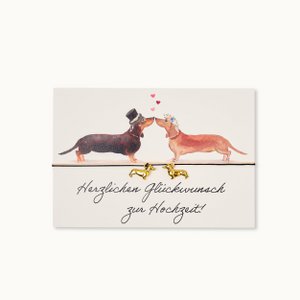 Bracelet card with two bracelets: Congratulations on your wedding