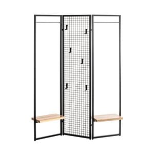 Kledingkast, schermzolder zwart H. 175 cm, VE 1