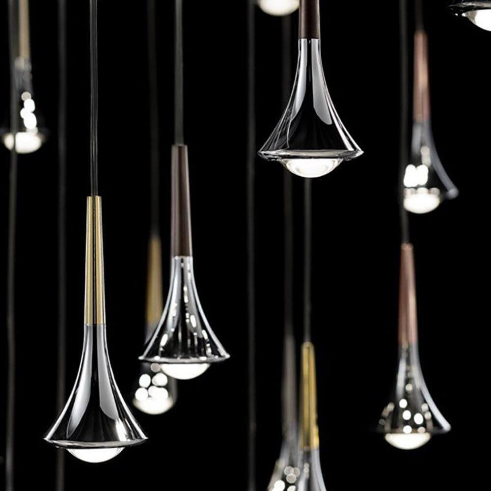 Lodes Rain LED hanging lamp drops 7 Watt 1300 lm