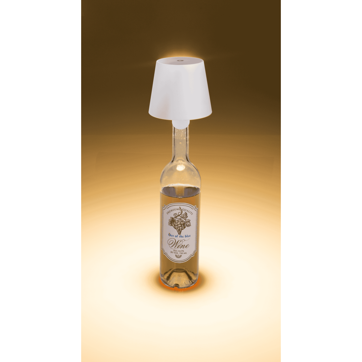 LED bottle lamp, white, 3 modes (on/off/dim.),