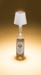 LED bottle lamp, white, 3 modes (on/off/dim.),