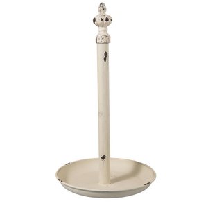 Kitchen roll holder Ø 20x37 cm white iron roller holder