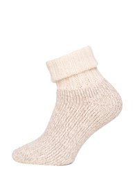 Soft, cozy cotton-wool blend socks in a variety of pastel colors and sizes from 35-46.