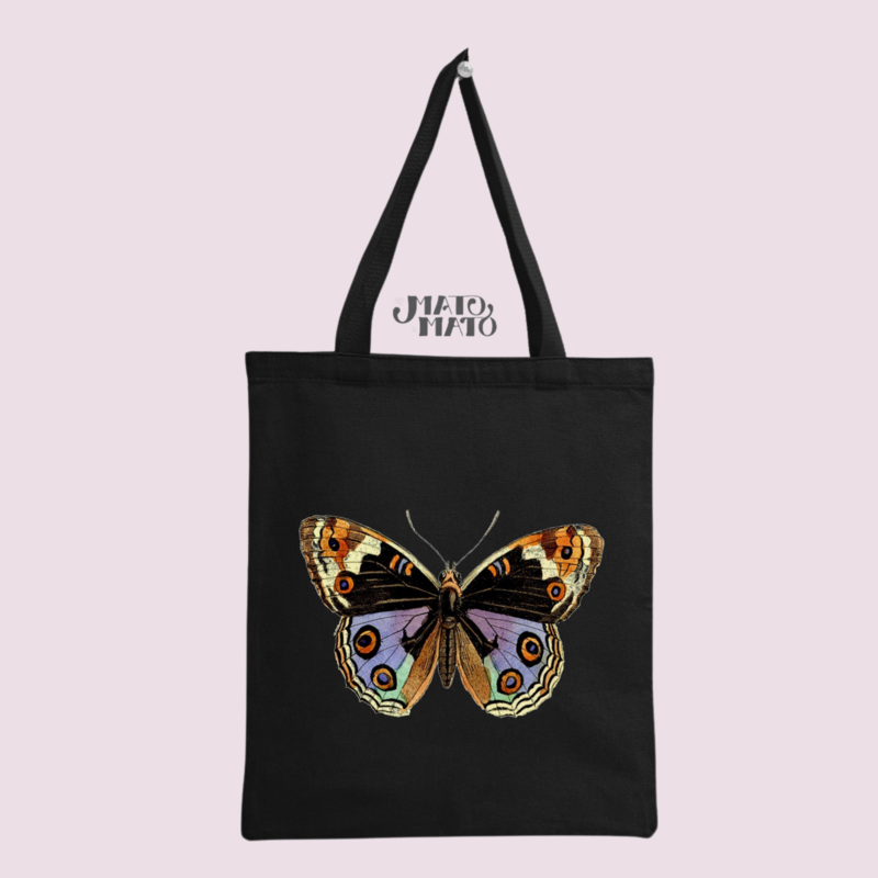 Vintage Butterfly Organic Tote Bag