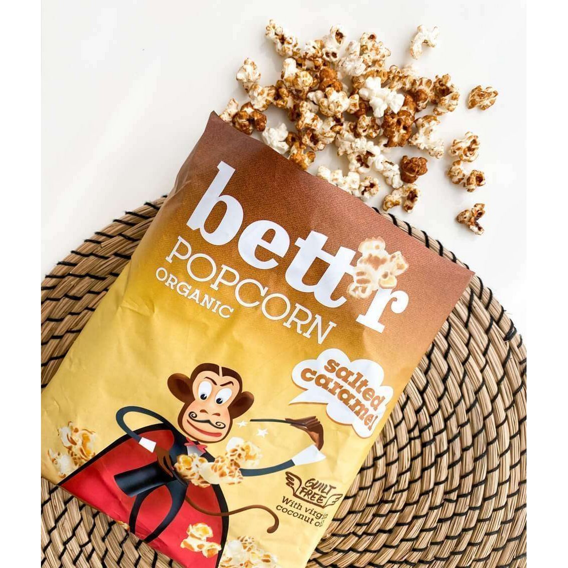Popcorn Salted Caramel, organic, Bett'r, 60g