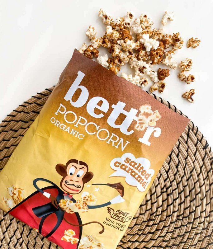 Popcorn Salted Caramel, organic, Bett'r, 60g