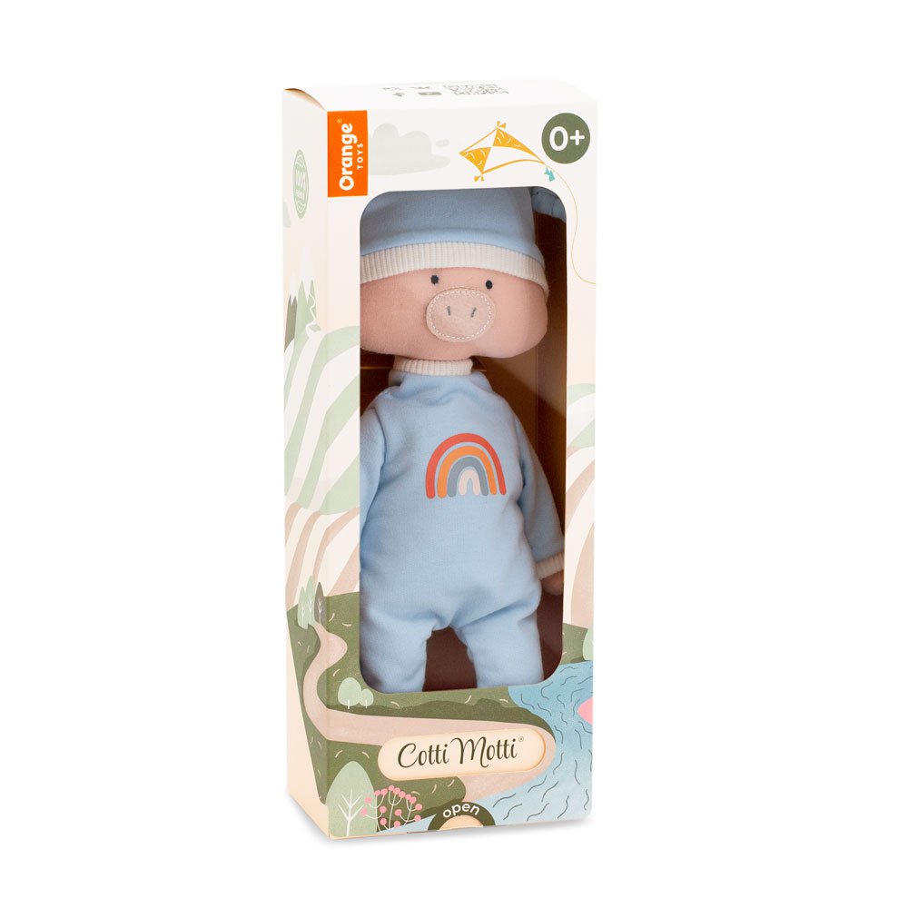 Baumwollweichspielzeug, Cotti Motti - Nicky the Pig (30 cm)