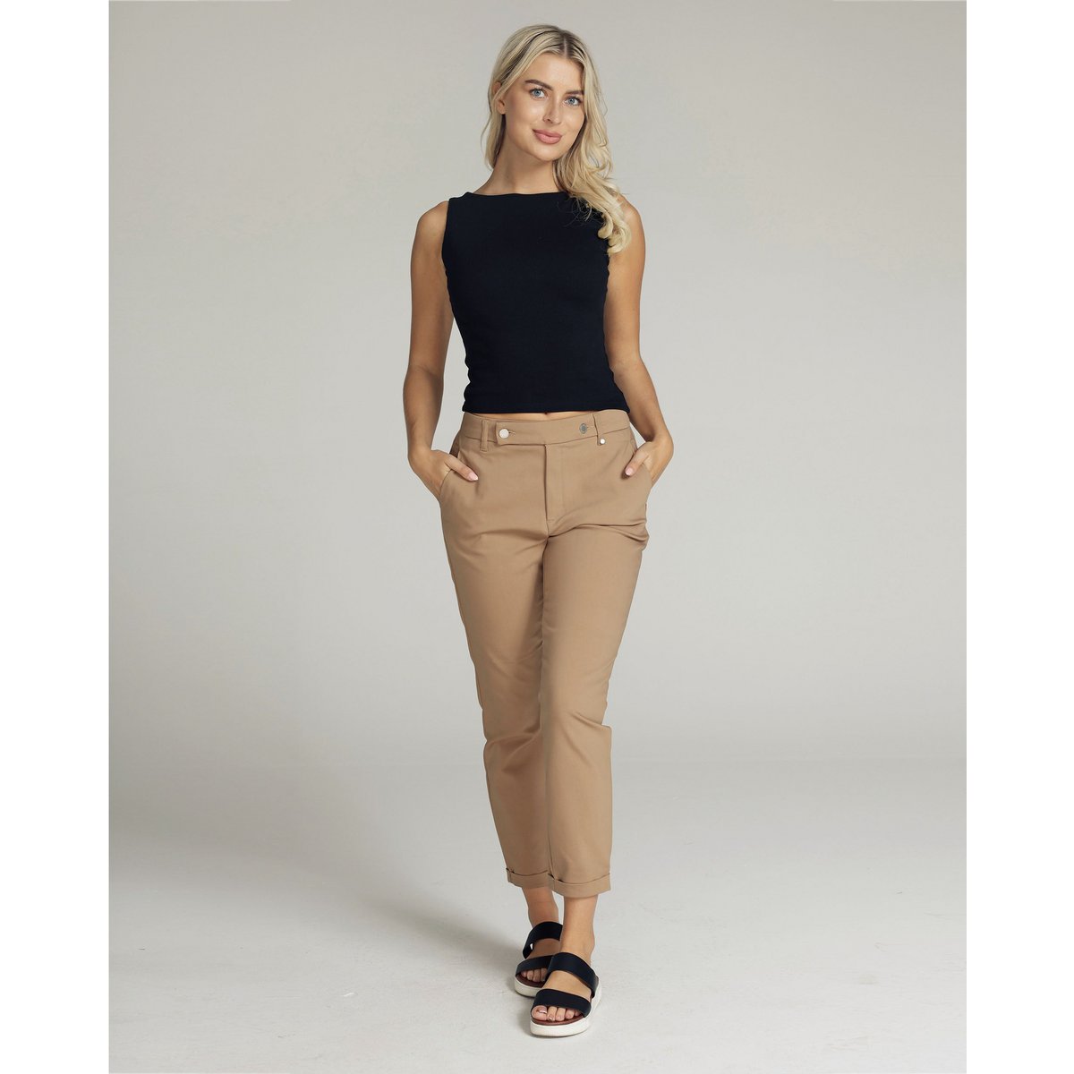 Champagne Chino Mid-Rise | Verena